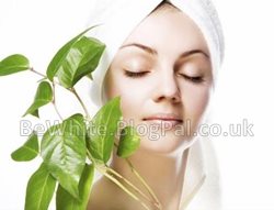 Skin whitening facial for Malawi woman