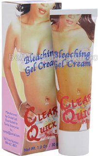 Whitening black skin creams